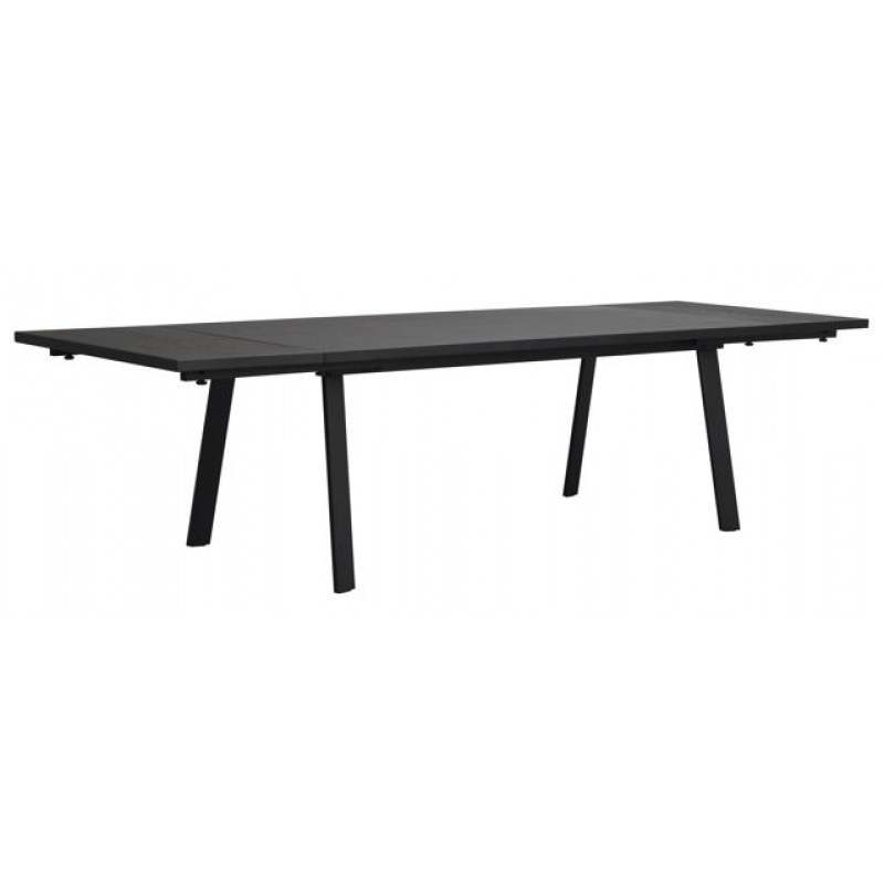 RO Winnipeg Extending Dining Table Black/Black